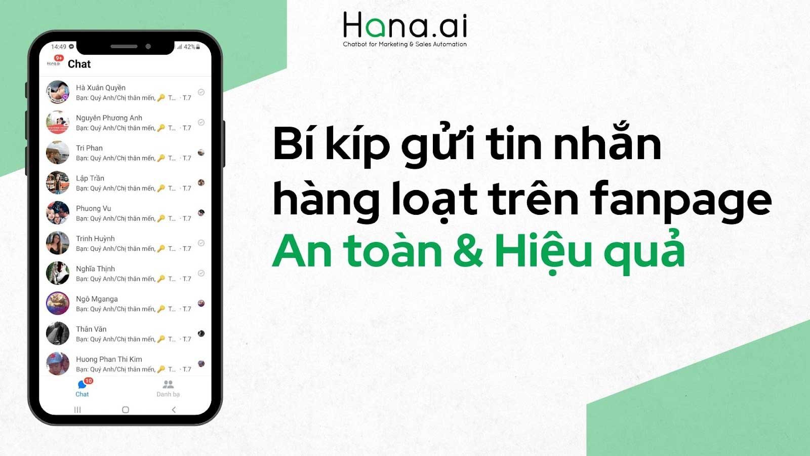 Bí kíp gửi tin nhắn hàng loạt trên fanpage an toàn cho Fanpage